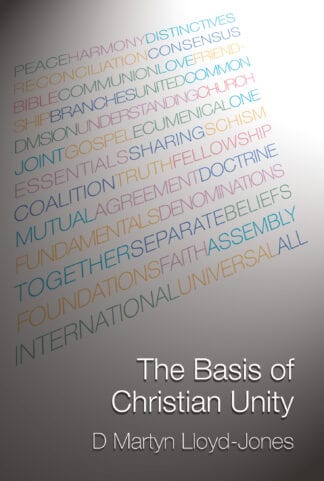 Colourful word cloud with key themes of Christian unity and doctrine.