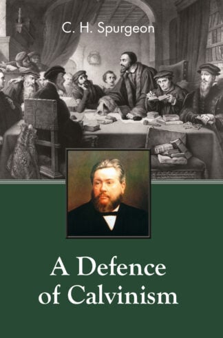 A black and white illustration of the 19th-century preacher C. H. Spurgeon addressing a congregation, with a portrait of Spurgeon in colour beneath, showcasing religious history and Calvinist theology.