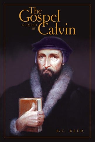 Portrait of John Calvin holding a book, representing Calvinist theology and Reformation history, available through Banner of Truth UK.