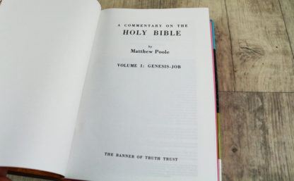 Image of Volume 1 of the Matthew Poole Commentary