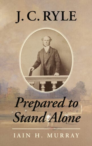 An inspiring image of J.C. Ryle, author of 'Prepared to Stand Alone', with a vintage sepia tone and subtle background of a historical sports scene, representing timeless Christian faith and leadership.