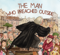 cover image for the board book 'the Man Who Preached Outside'