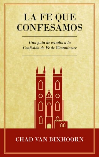 Illustration of church towers on a Bible study booklet cover about faith confession in Westminster, focusing on Christian teachings and biblical studies.