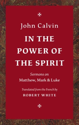 High-quality Christian book on the Holy Spirit, sermons, and biblical teachings from John Calvin, translated into English by Robert White.