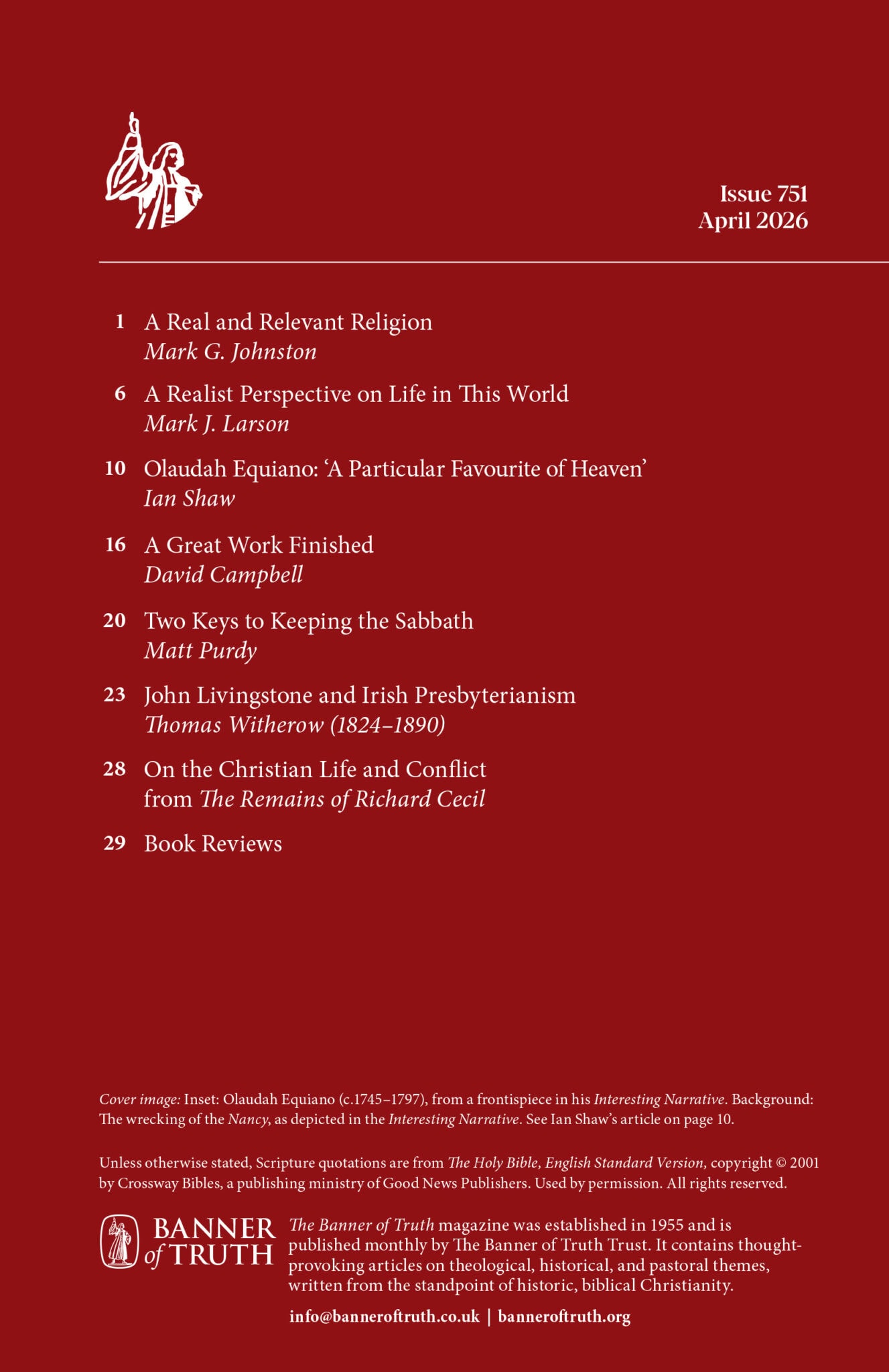 April 2026 Magazine - Banner of Truth UK