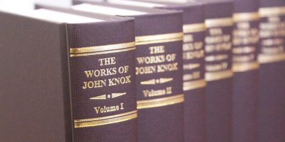 spine image of the works of john knox without dust jackets