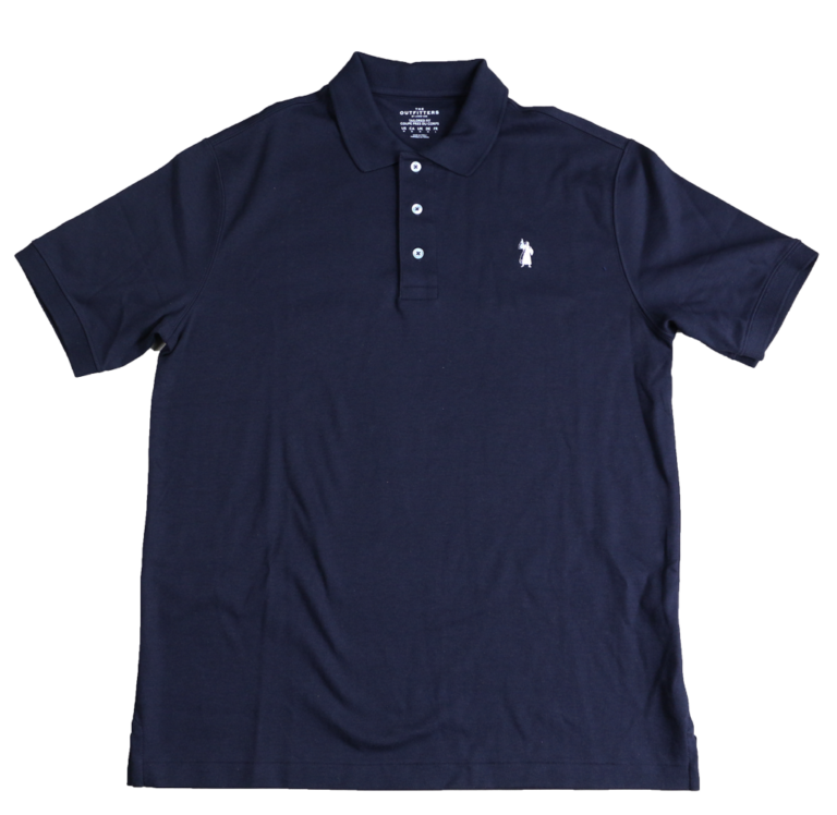 full view of the banner of truth polo shirt