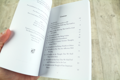 table of contents of A Book of Comfort for Those in Sickness