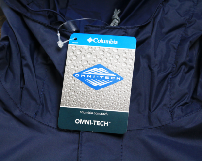 image of the banner rain jacket tag